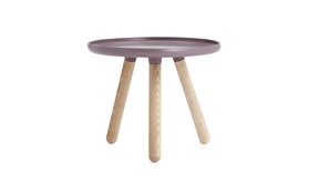Tablo tables small warm grey frontview on a white background